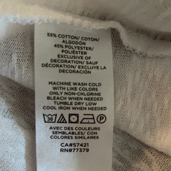 Ann Taylor Factory white top NWOT - Picture 4 of 4